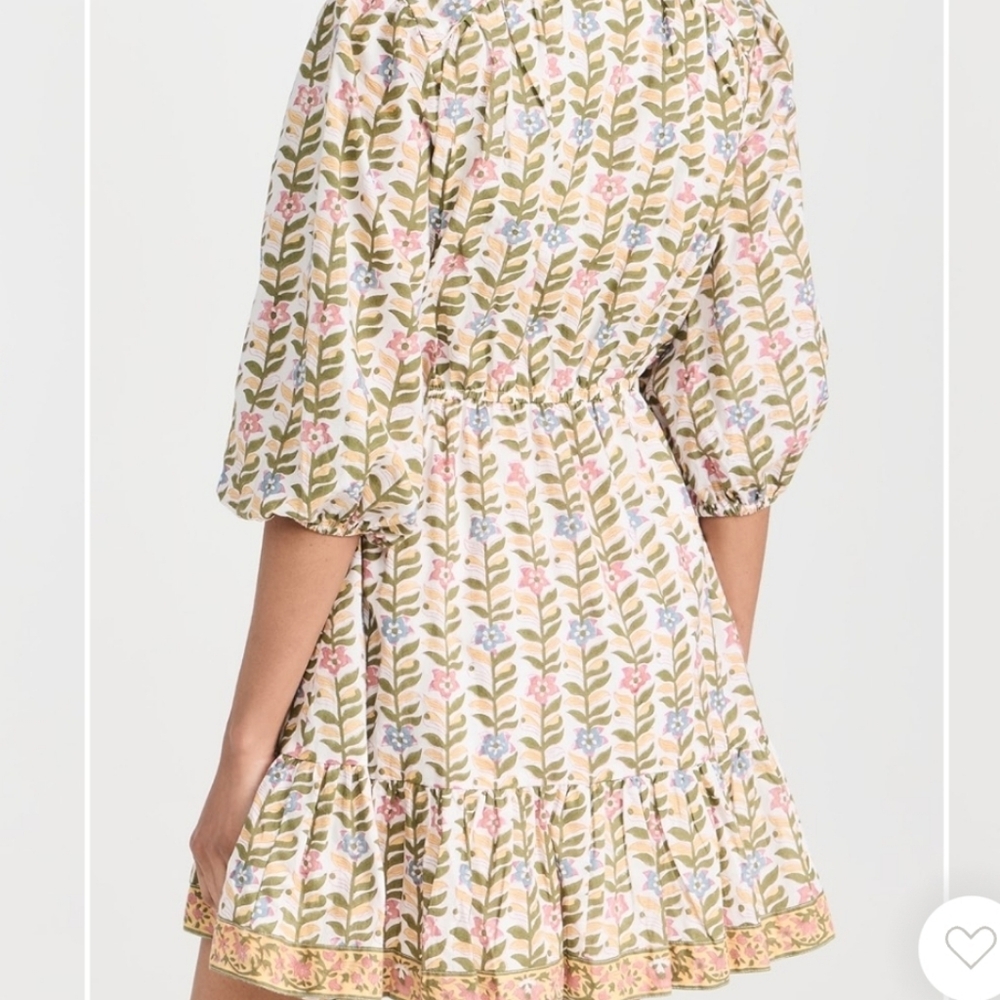 Marea Solana Floral Marigold Dress Size Large - Picture 2 of 14